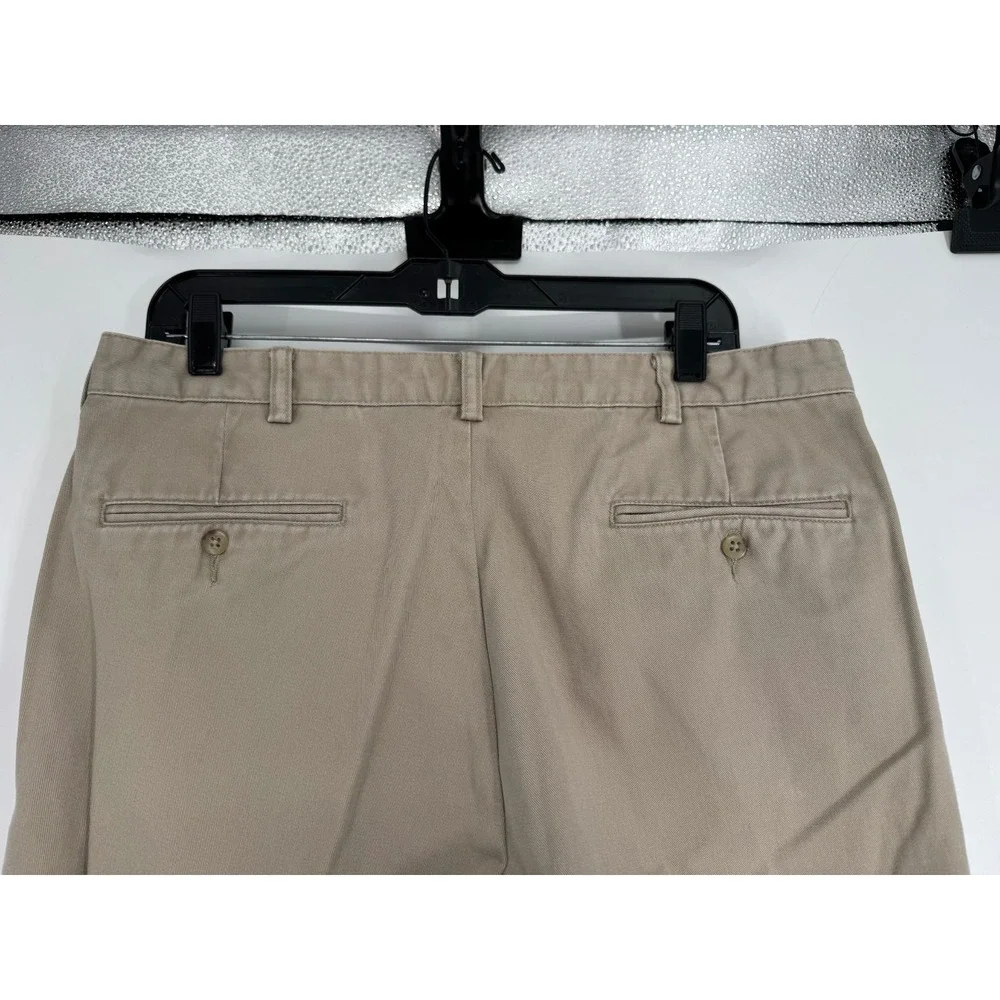 Polo Ralph Lauren Andrew Pants Mens Size 35x32 Khaki Vintage Baggy Pleated Chino